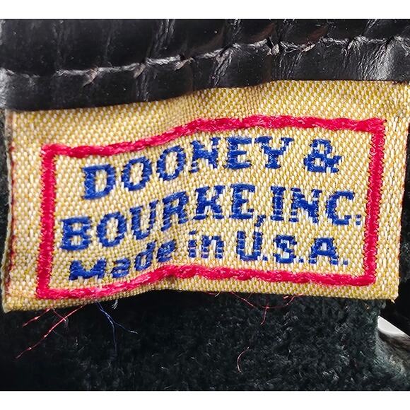 DOONEY & BOURKE VINTAGE 80's WOMEN'S BLACK AWL LEATHER BACKPACK 12x10x4" - Picture 7 of 16